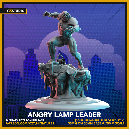 Angry Lamp Leader by c27 – Perfect 3D Printed Miniature for Tabletop