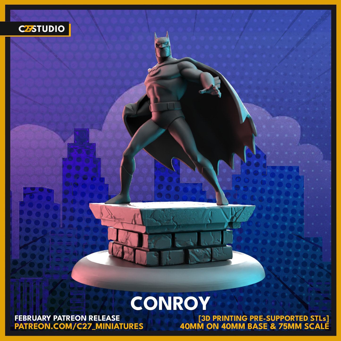 Conroy by c27 – Perfect 3D Printed Miniature for Tabletop