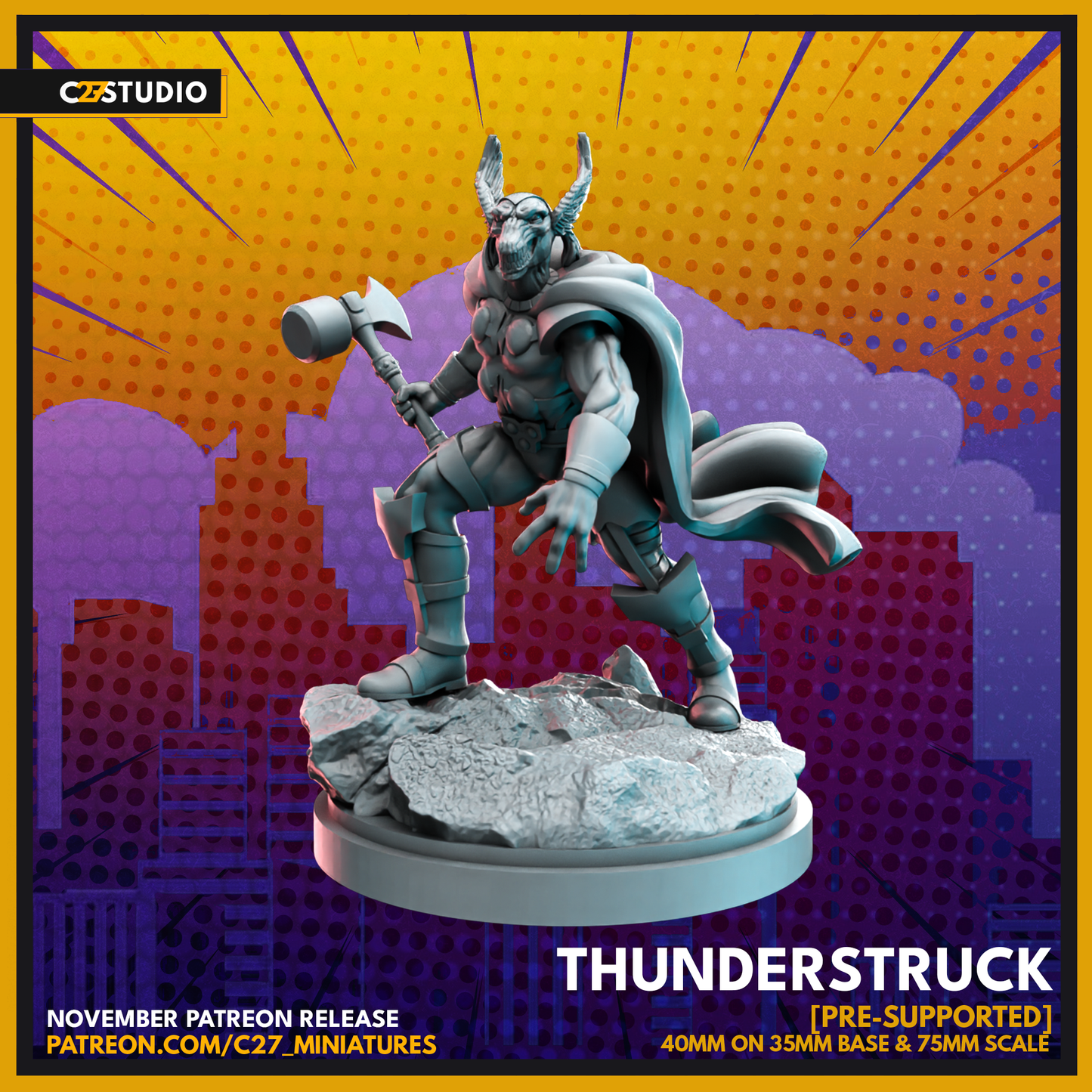 c27's Custom thudnerstruck 3D Model – For Tabletop Gamers