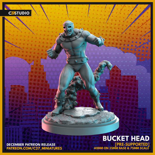 Bucket Head by c27 – 3D Printed Miniature for Tabletop