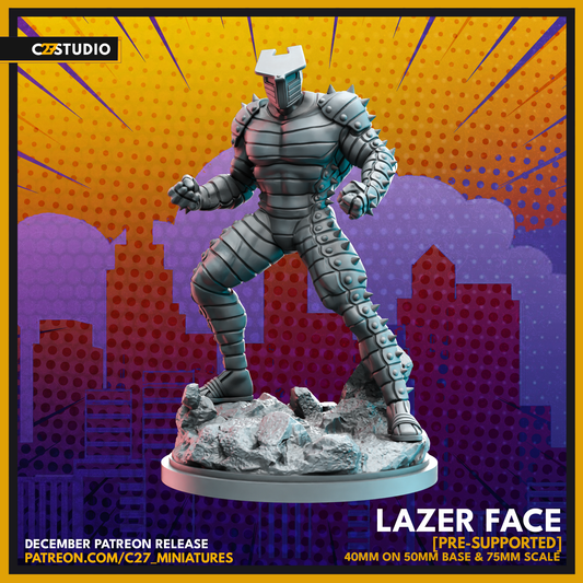 laser face by c27 – High-Quality 3D Printed Miniature