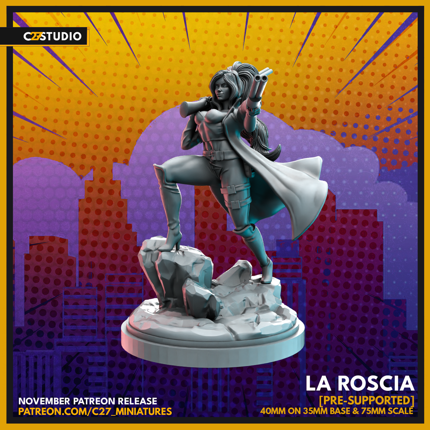 the roscia by c27 – Custom Miniature for Tabletop Play