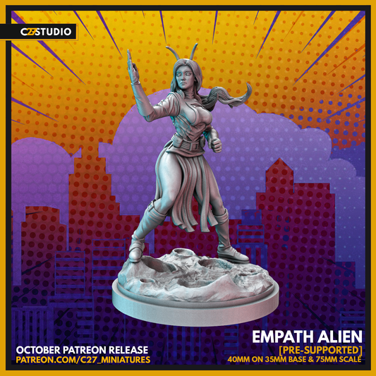 Unique Empath Alien 3D Model by c27 – Tabletop Game Ready