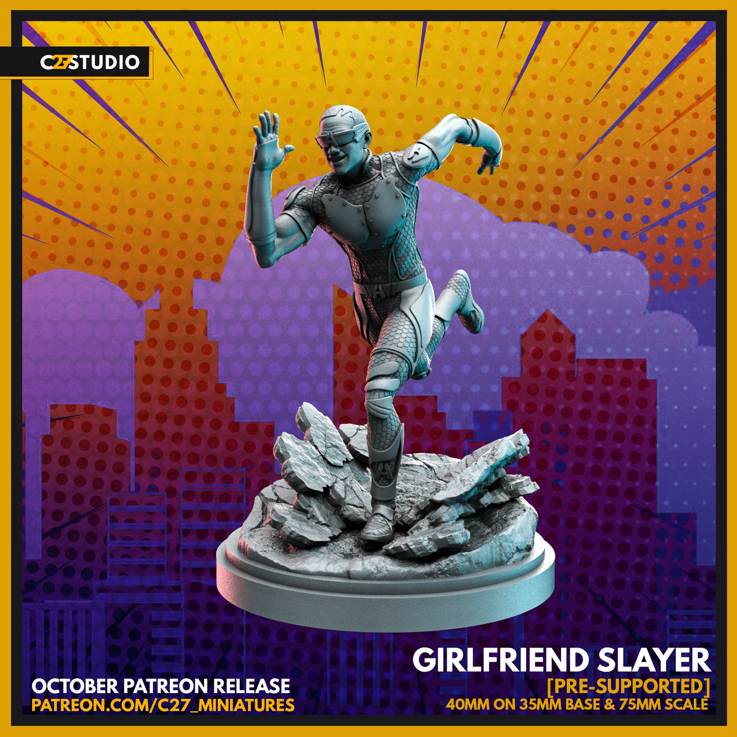 Girlfriend Slayer by c27 – Custom Miniature for Tabletop Play