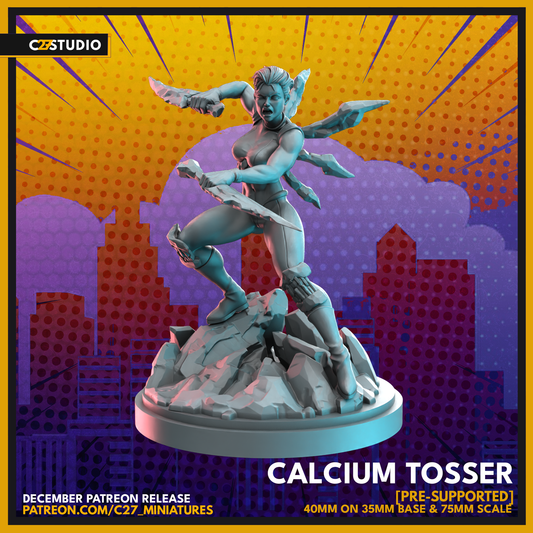 Calcium Tosser 3D Miniature by c27 – Ideal for Tabletop Games