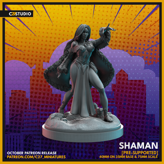 shaman by c27 – Custom Miniature for Tabletop Play