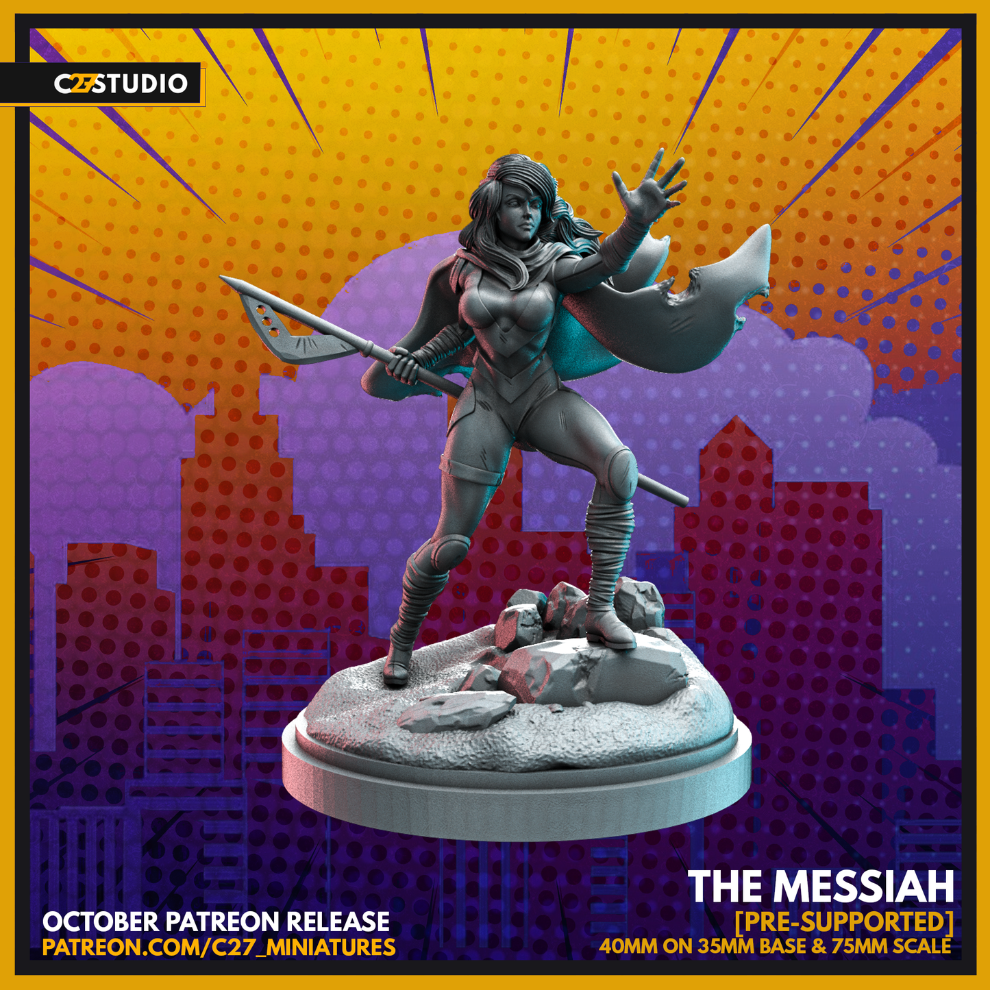 Messiah by c27 – Perfect 3D Printed Miniature for Tabletop