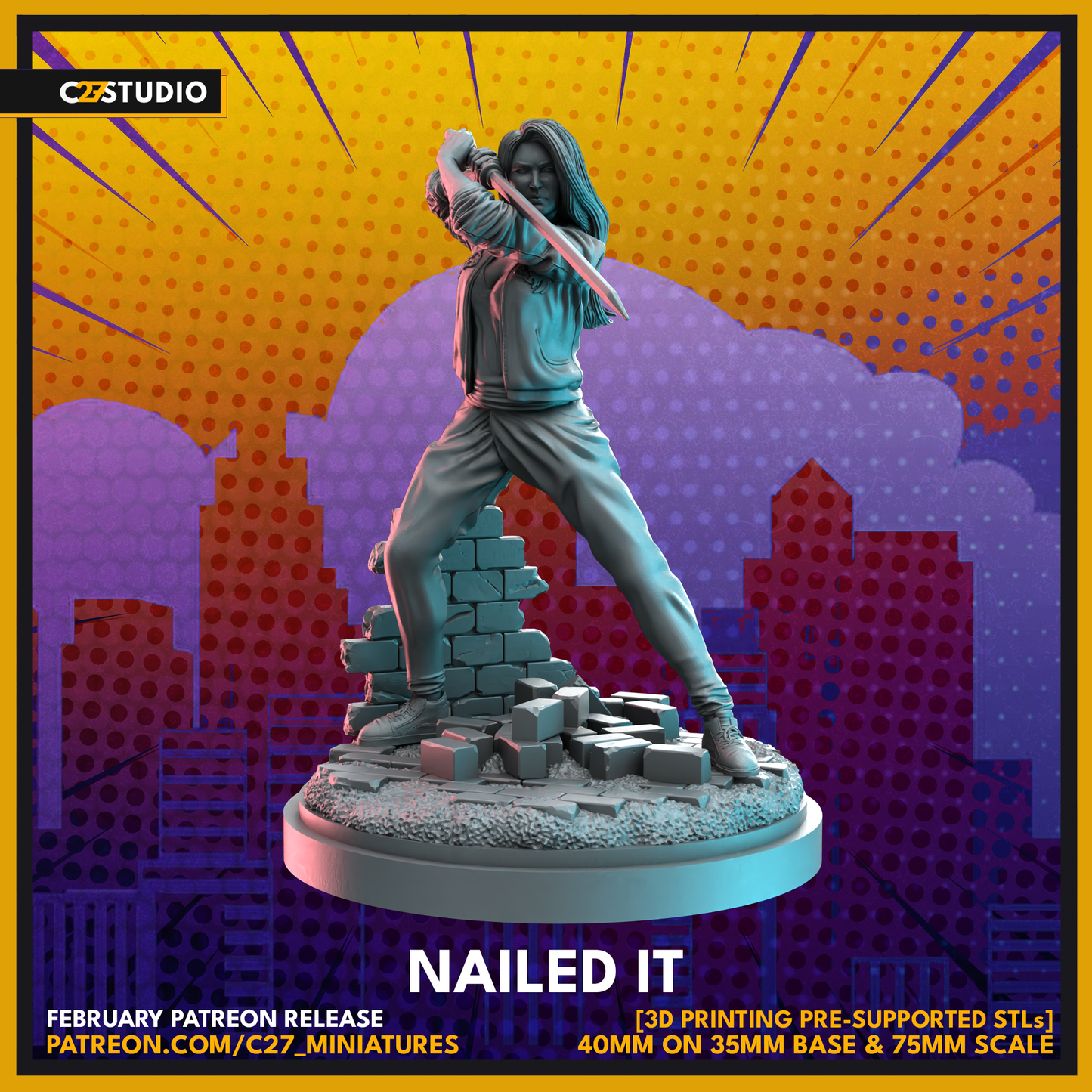 Nailed It 3D Model by c27 – Perfect for Custom Tabletop Games