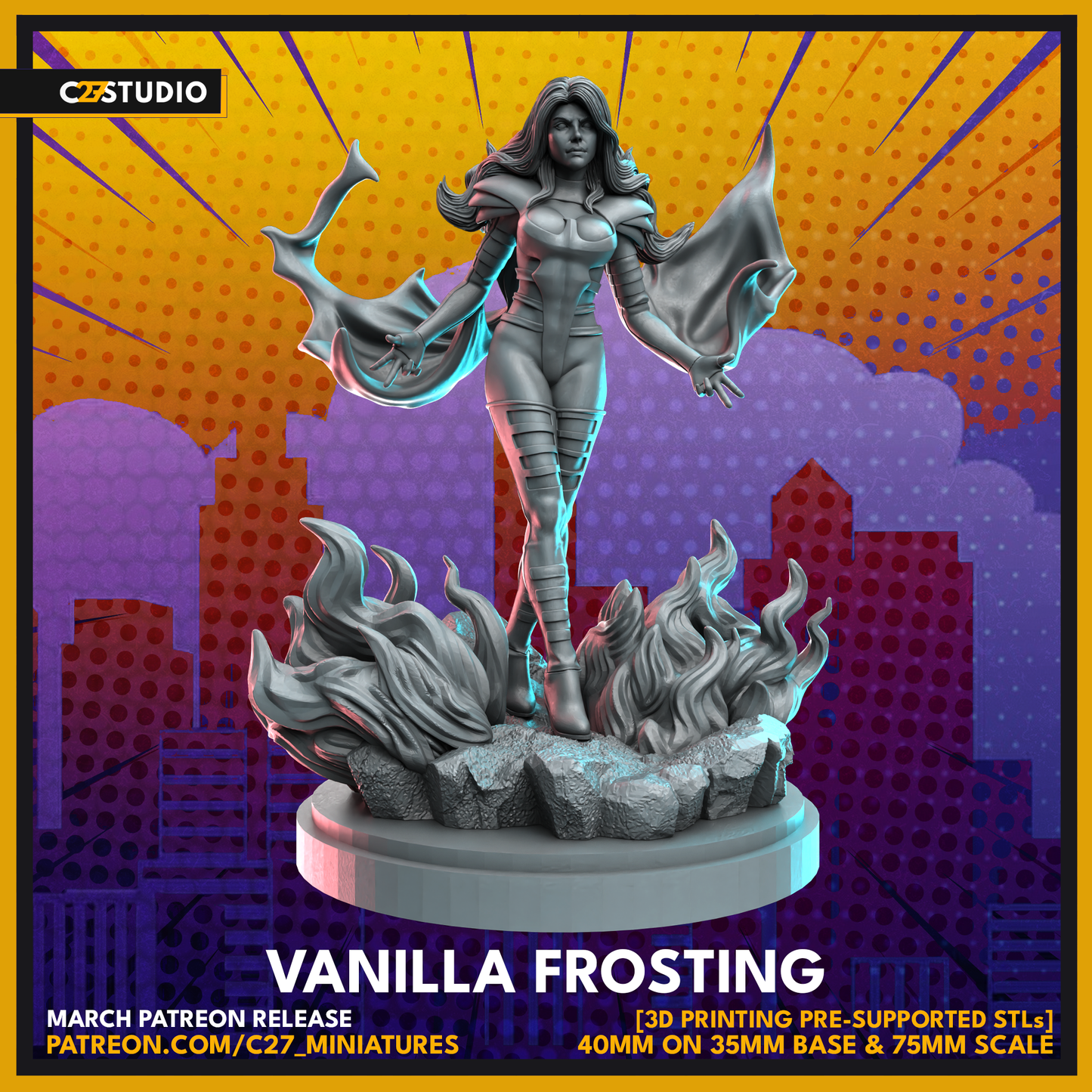 c27's Custom Vanilla Frosting 3D Model – For Tabletop Gamers