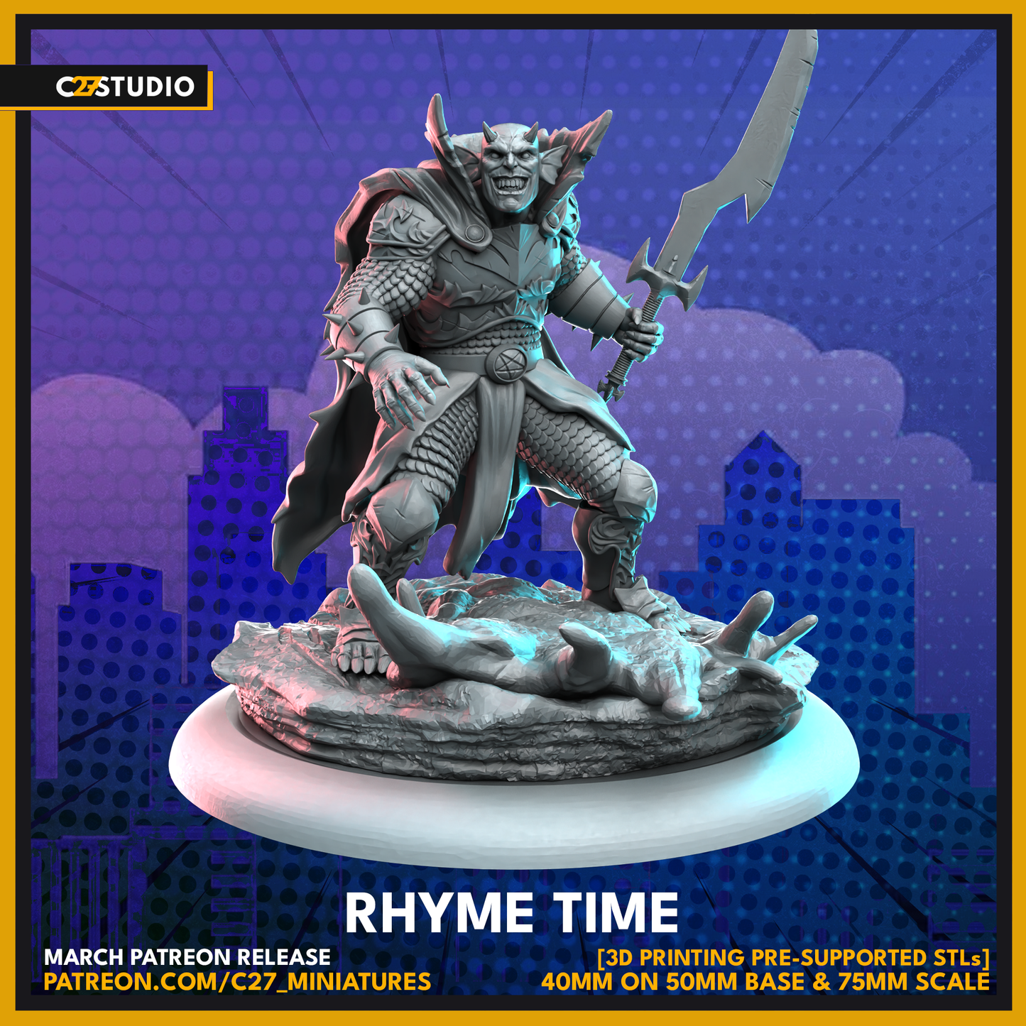 Get the Rhyme Time 3D Model by c27 for Tabletop Adventures