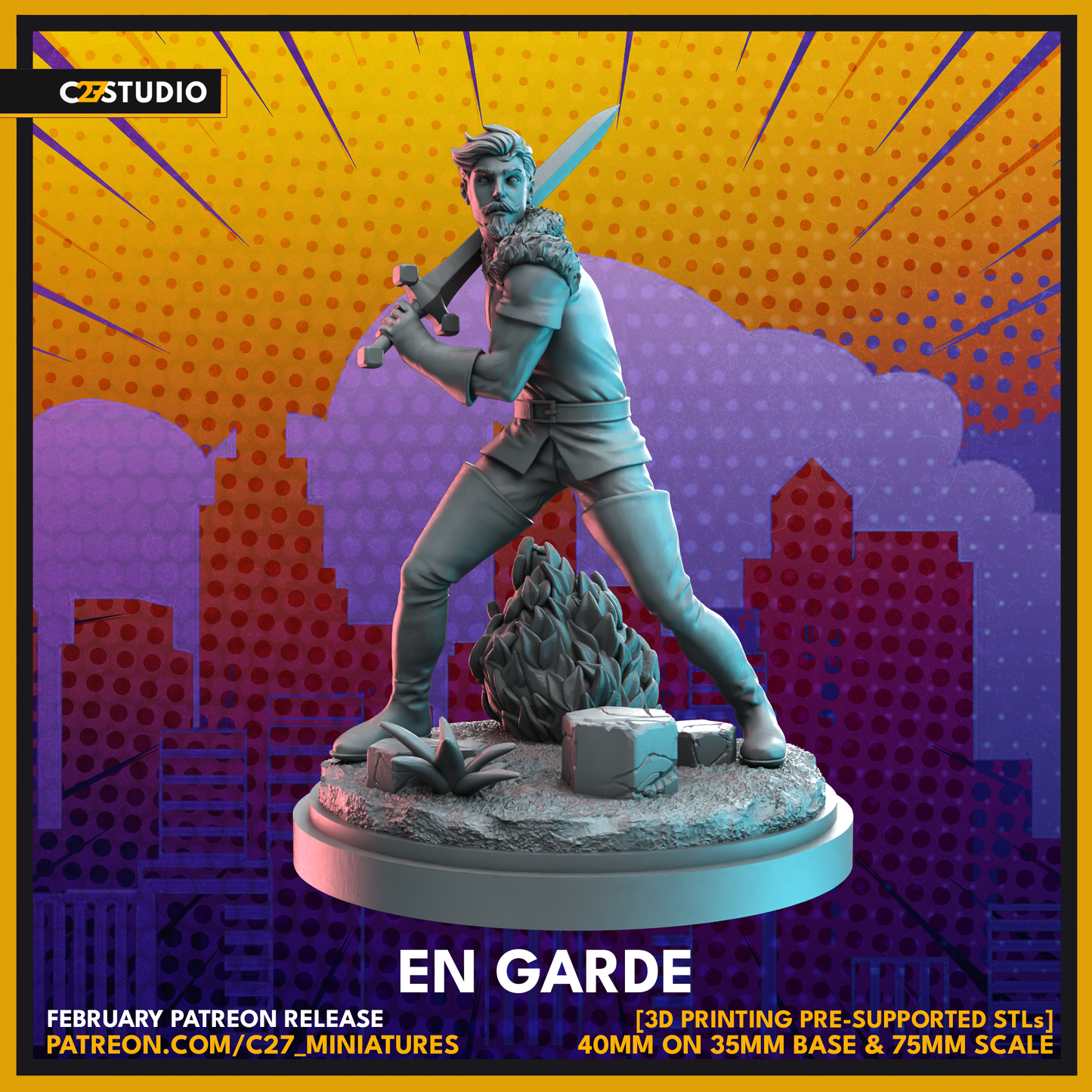 Unique in garde 3D Model by c27 – Tabletop Game Ready