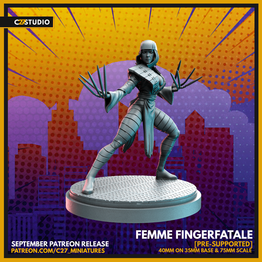 Femme Fingerfatale by c27 – Perfect 3D Printed Miniature for Tabletop