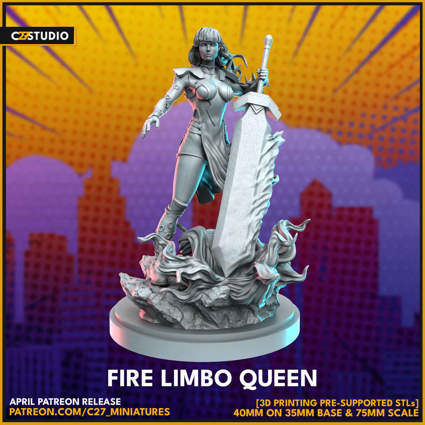 High-Quality fire limbo queen 3D Model by c27 – Ready for Play