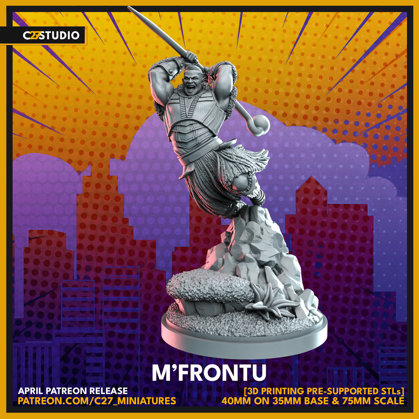 M'Frontu 3D Model by c27 – Perfect for Custom Tabletop Games