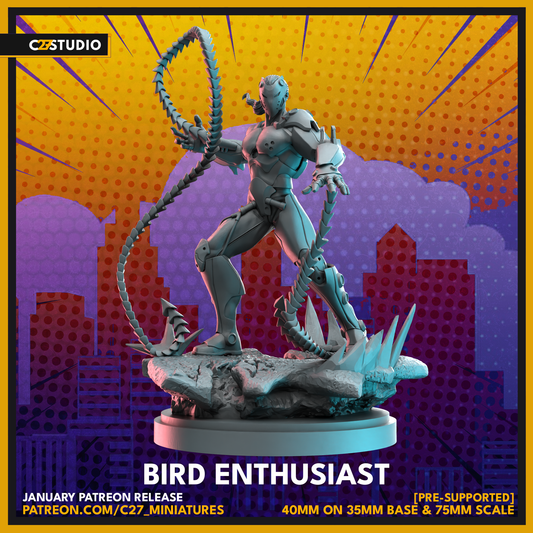 Custom Bird Enthusiast 3D Model by c27 – Tabletop Adventures Await