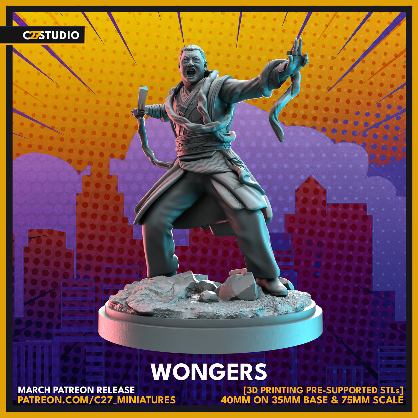 Wongers by c27 – Custom Miniature for Tabletop Play