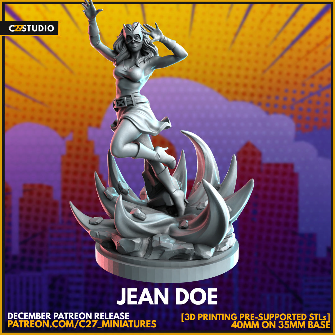 Jean Doe by c27 – Perfect 3D Printed Miniature for Tabletop