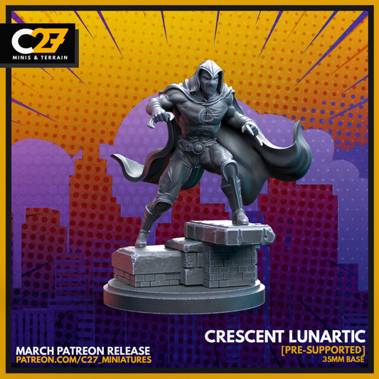 Crescent Lunartic by c27 – 3D Printed Miniature for Tabletop