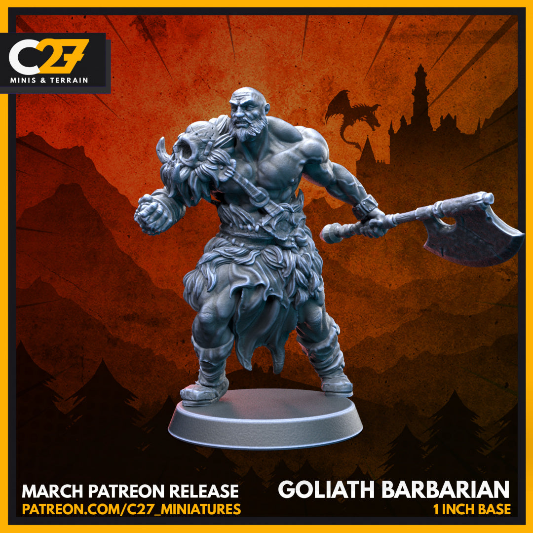 Get the Goliath Barbarian 3D Model by c27 for Tabletop Adventures