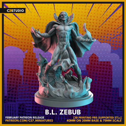 Unique B. L. Zebub 3D Model by c27 – Tabletop Game Ready