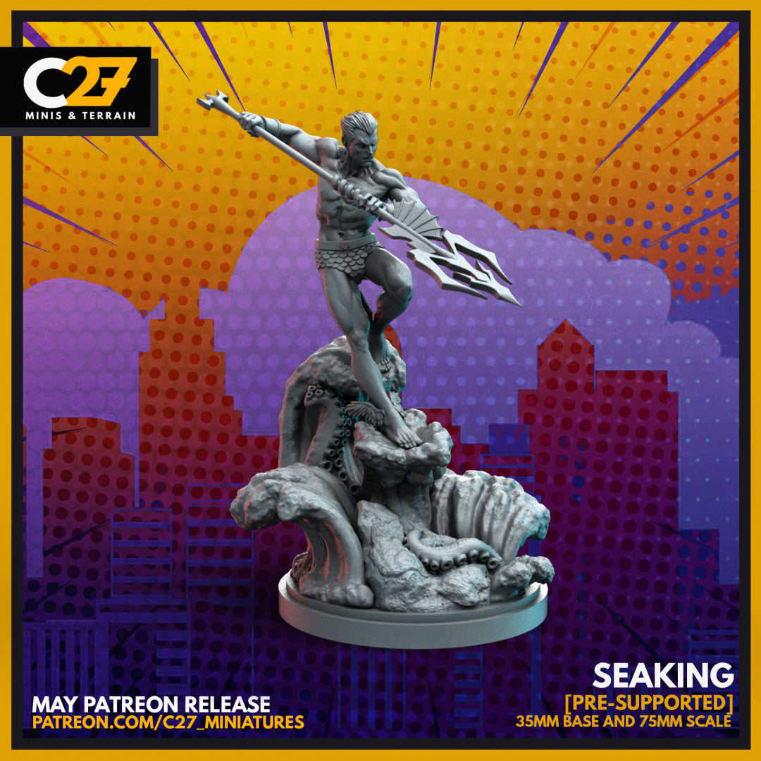 Custom Seaking 3D Model by c27 – Tabletop Adventures Await