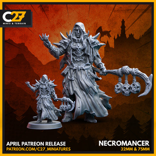 c27's Necromancer 3D Miniature – Add to Your Collection