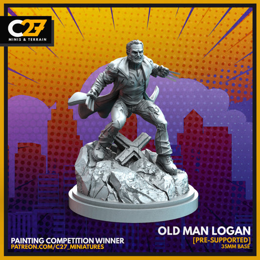 Old Man Logan by c27 – Custom Miniature for Tabletop Play