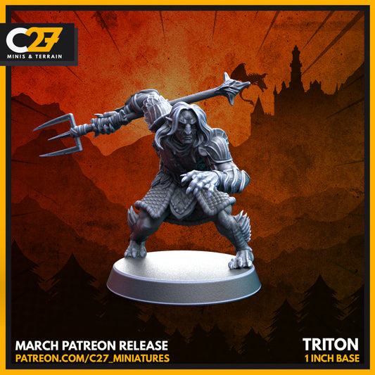 Triton 3D Model by c27 – Perfect for Custom Tabletop Games