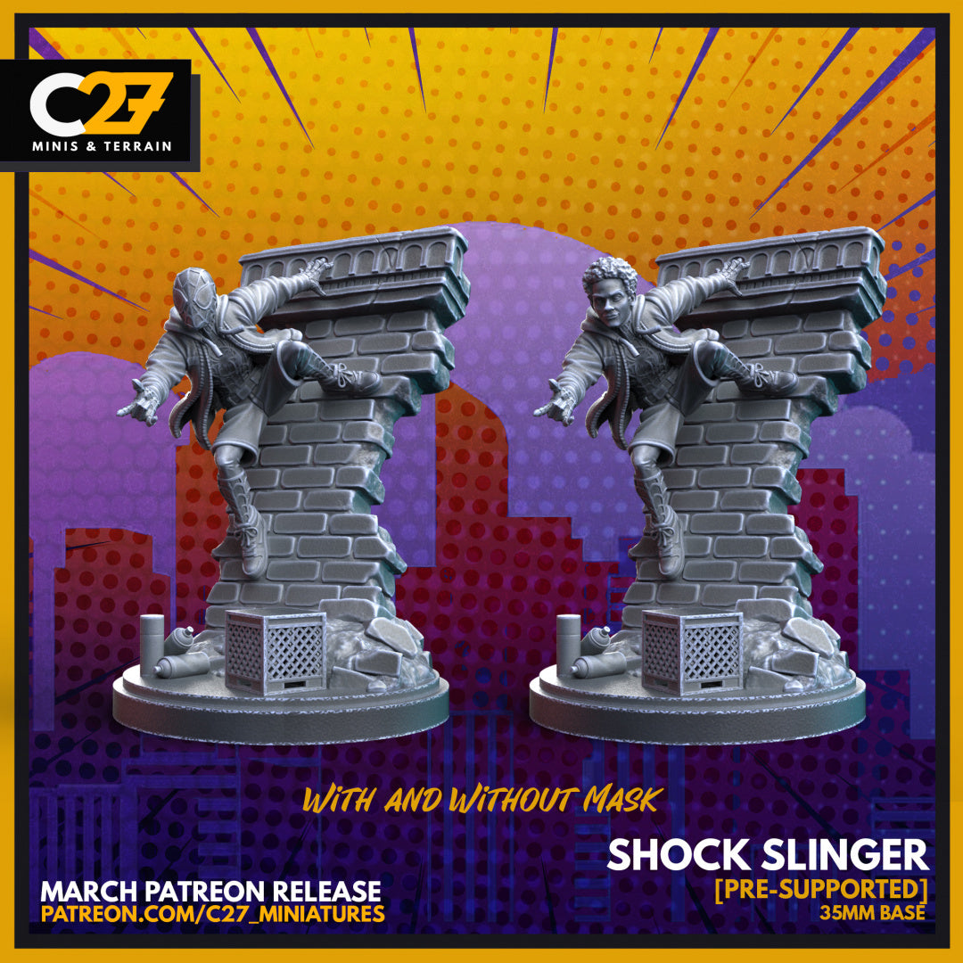 Shock Slinger by c27 – 3D Printed Miniature for Tabletop