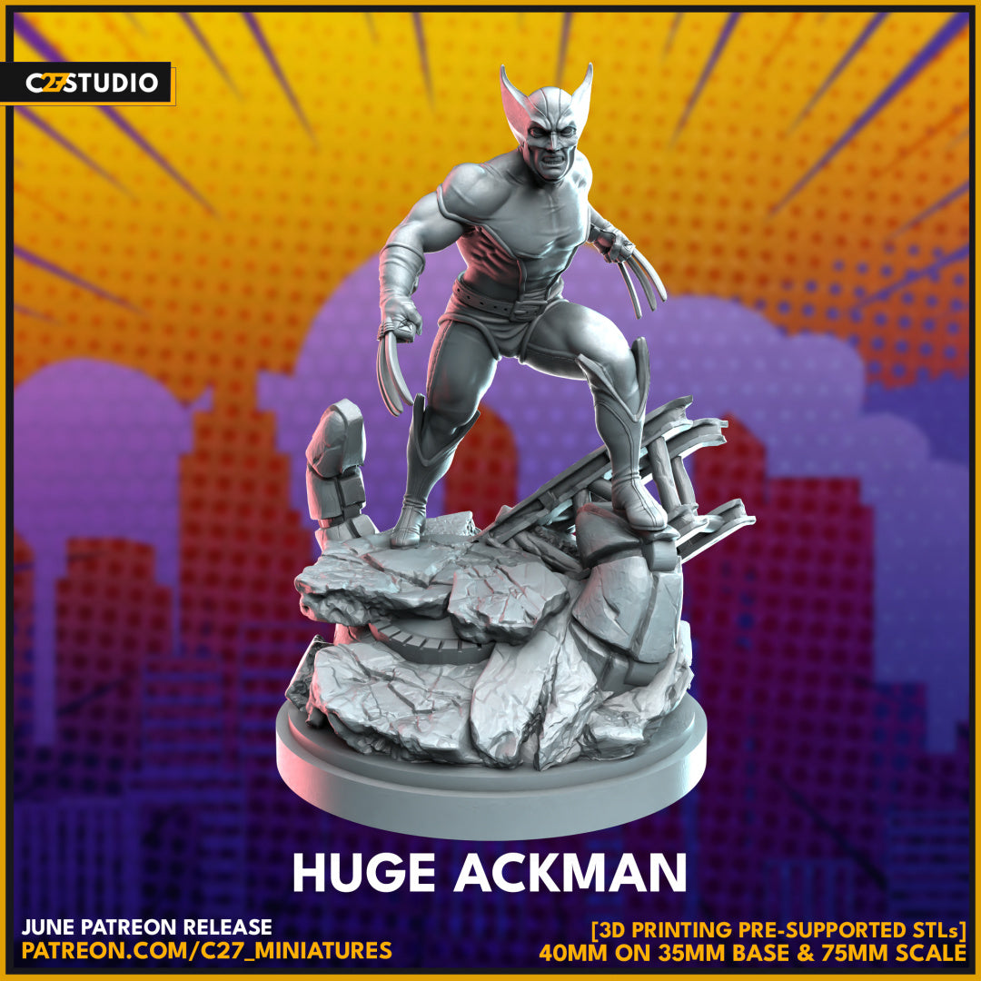 Huge Ackman by c27 – Custom Miniature for Tabletop Play