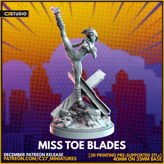 Unique Miss Toe Blades 3D Model by c27 – Tabletop Game Ready