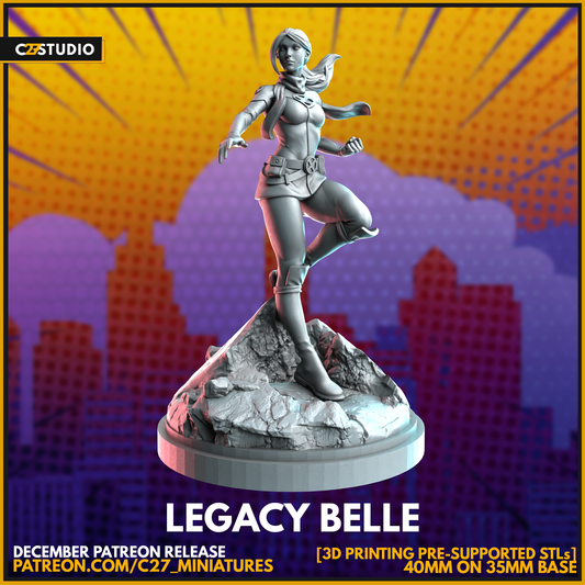 Unique Legacy Belle 3D Model by c27 – Tabletop Game Ready