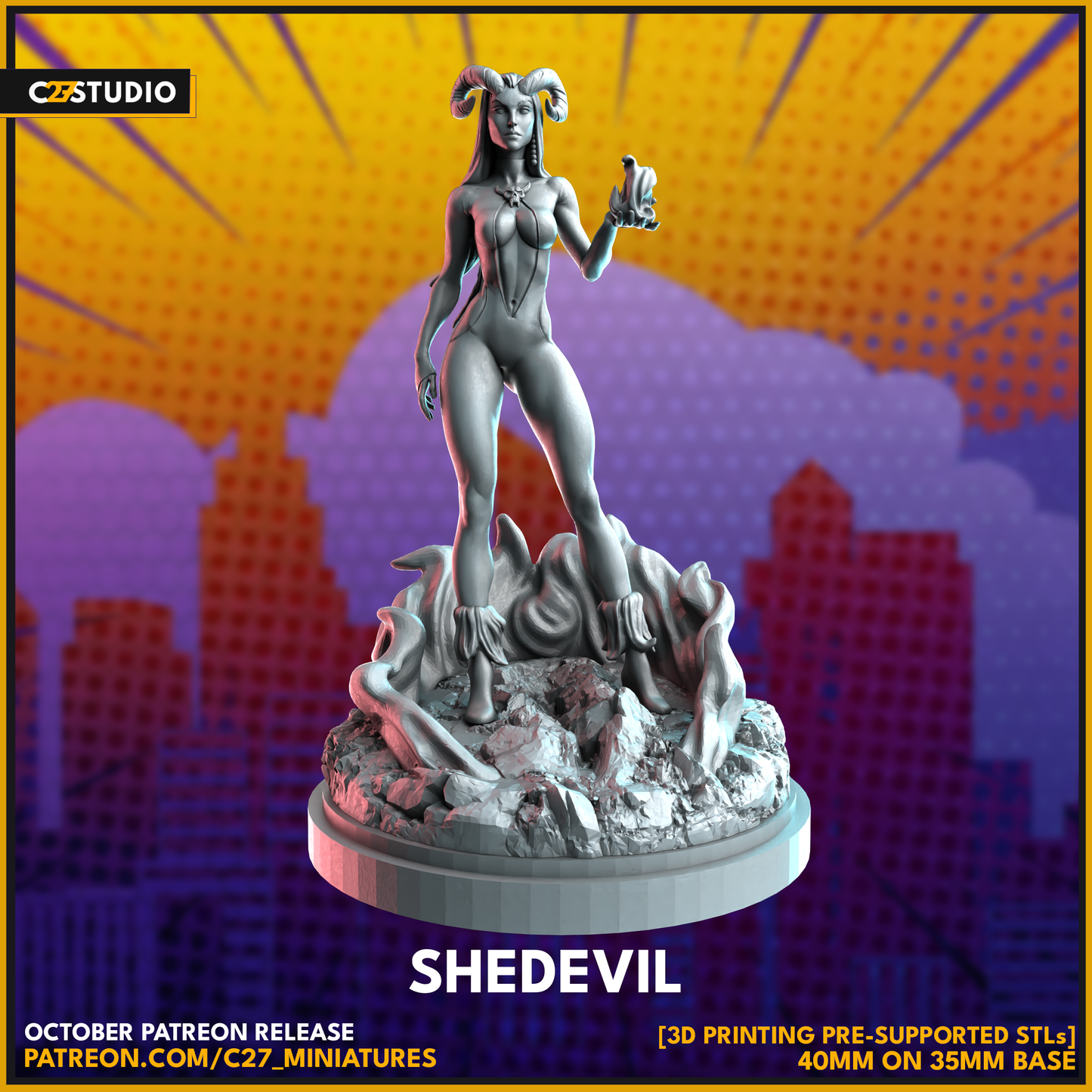 c27's Shedeville 3D Miniature – Add to Your Collection