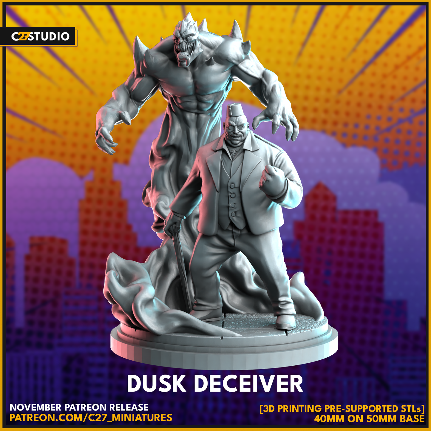 Dusk Deceiver by c27 – 3D Printed Miniature for Tabletop