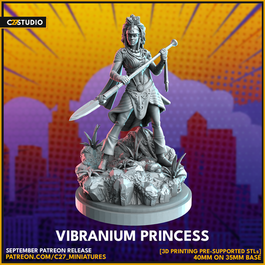 Get the Vibranium Princess 3D Model by c27 for Tabletop Adventures