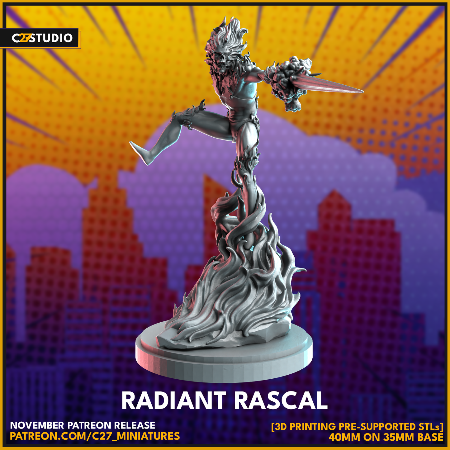 c27's Custom Radiant Rascal 3D Model – For Tabletop Gamers