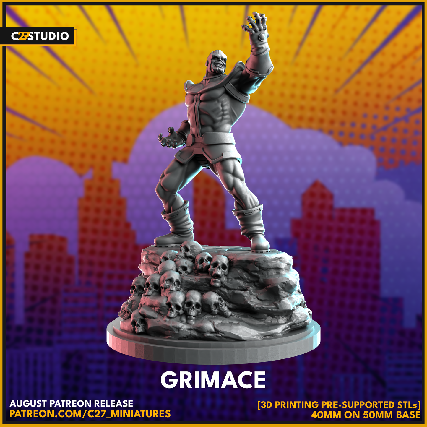 Unique Grimace 3D Model by c27 – Tabletop Game Ready