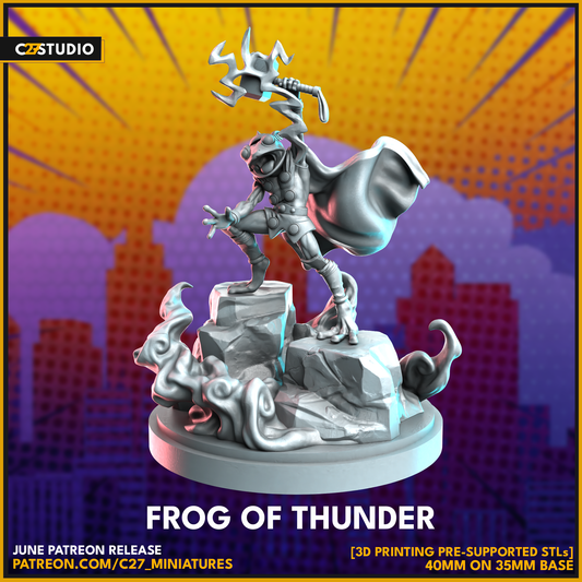 Frog of Thunder by c27 – 3D Printed Miniature for Tabletop