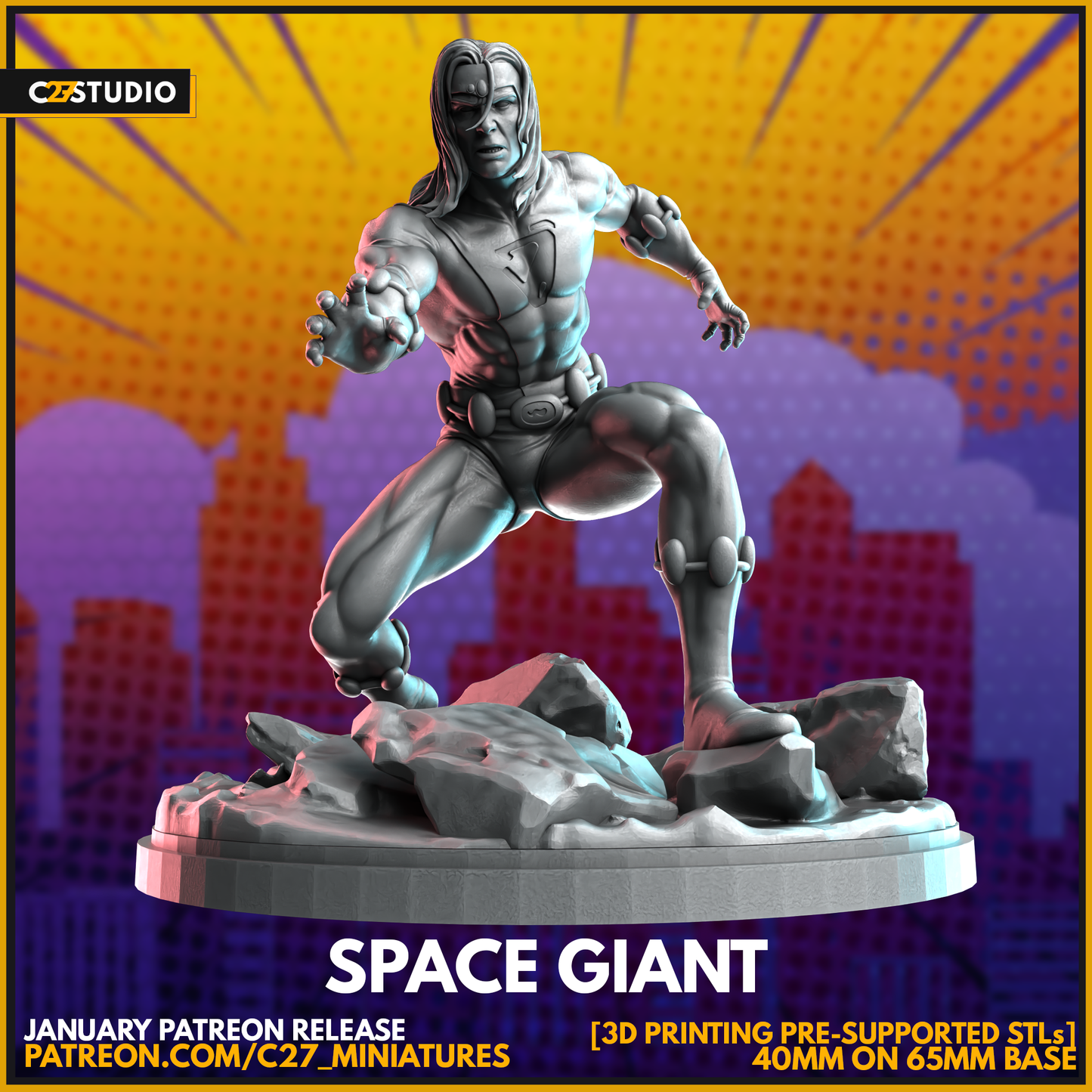 Custom Space Giant 3D Model by c27 – Tabletop Adventures Await