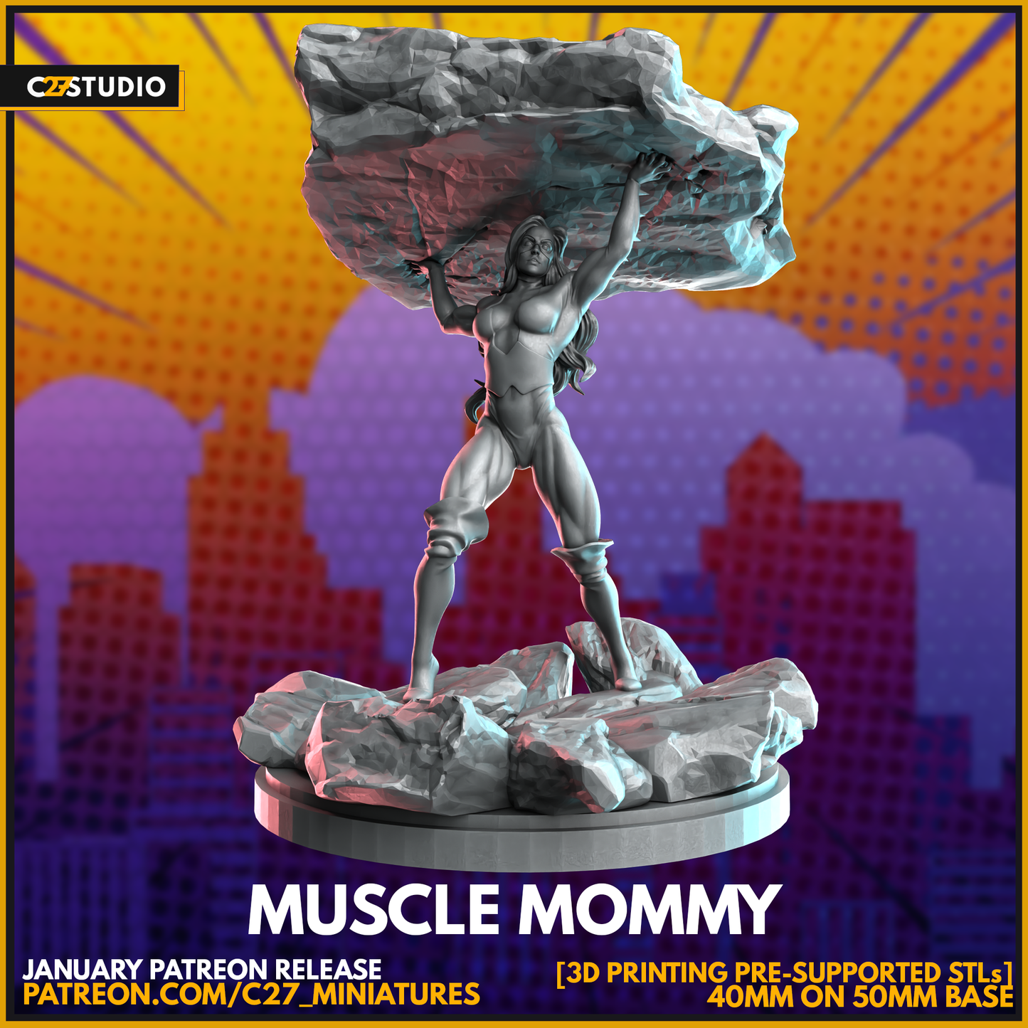 Enhance Your Game with Muscle Mommy by c27 – 3D Miniature