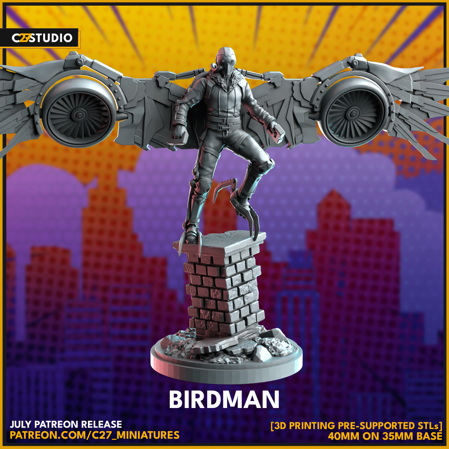 High-Quality birdman 3D Model by c27 – Ready for Play